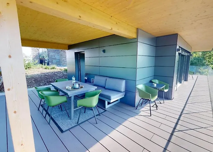 בית נופש Modernes Mit Panoramablick רוסהג